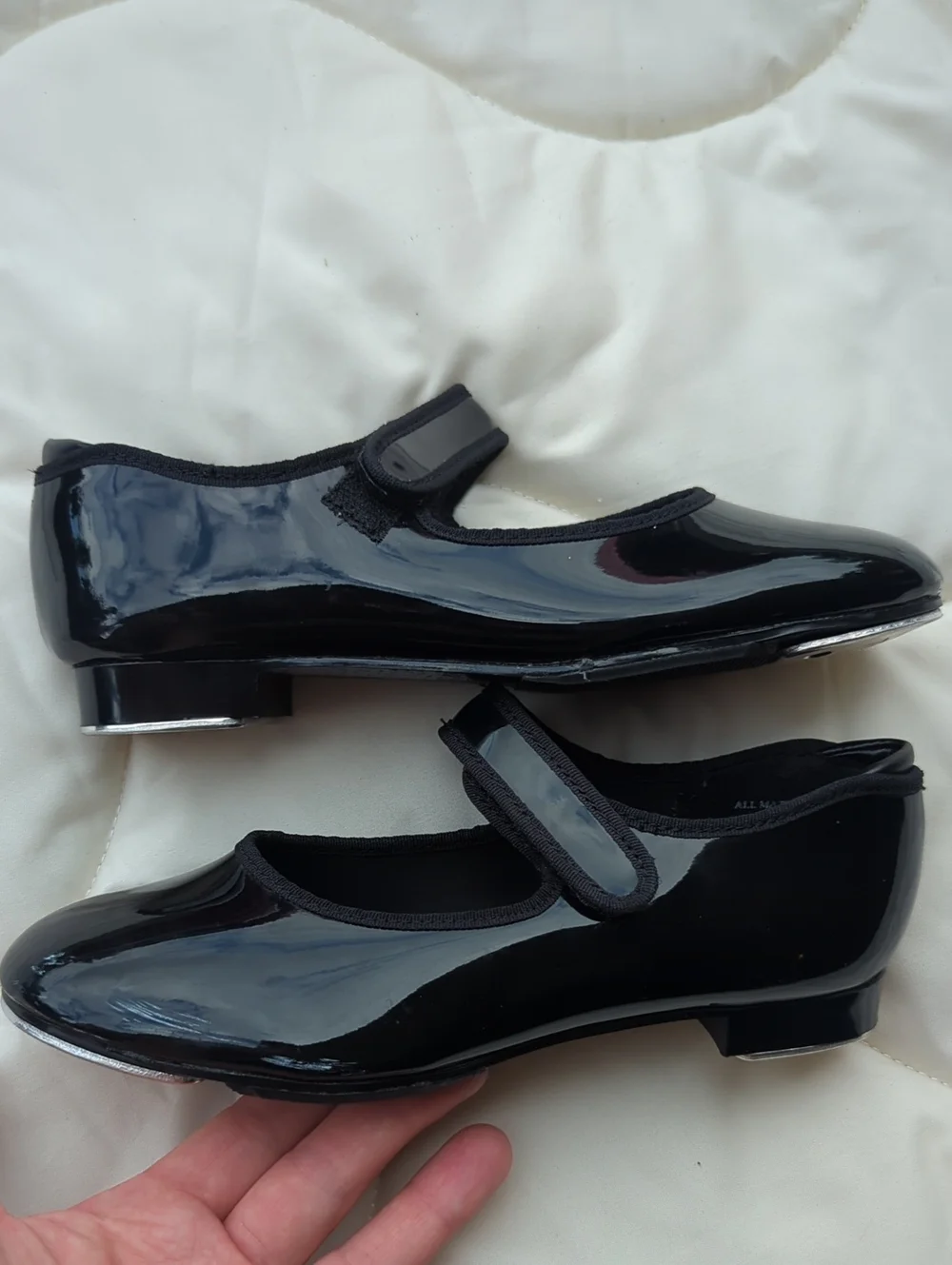 Theatricals Kids Black Patent Mary Jane Dance Tap Shoes 1M